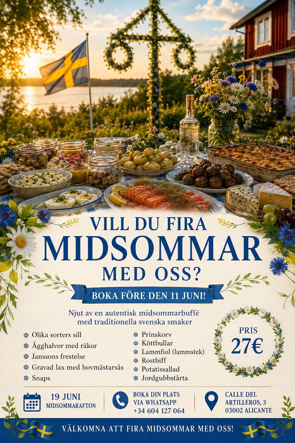 Midsommar Event Flyer